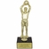 9-1/2 INCH MALE BASKETBALL FIGURE TROPHY ON BLACK MARBLE BASE