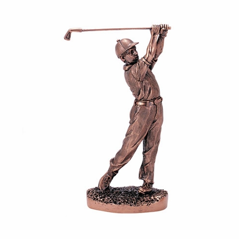 9-1/2 INCH MALE GOLF, ANTIQUE BRONZE