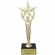  9-1/2 INCH MALE VICTORY STAR FIGURE TROPHY ON BLACK MARBLE BASE