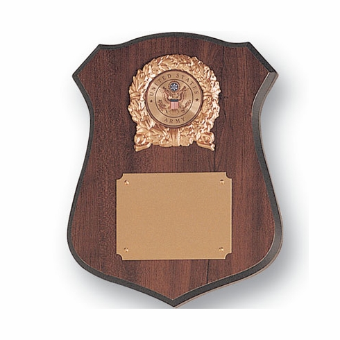 9-1/2 X 11-1/2 INCH SHIELD PLAQUE TAKES INSERT