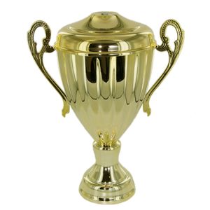 9-1/4  INCH RAVENNA SERIES TROPHY CUP WIT LID, GOLD