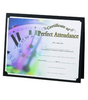 9-1/4 X 11-1/2 LINEN FOLDER WITH DESIGN, BLACK