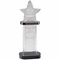 9-1/4 x 3-1/2 INCH OPTICAL CRYSTAL STAR TOWER BLACK GIFT BOX