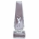 9-1/4 x 3" GOLF TOWER OPTICAL CRYSTAL WITH MALE GOLFER LASER ENGRAVE