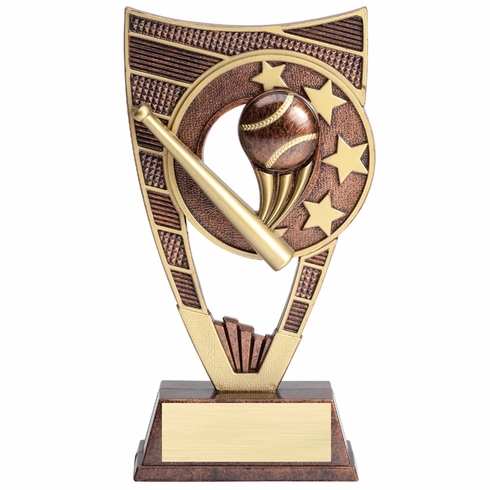 9 INCH BASEBALL SPORT THEME TROPHY WITH WEIGHTED PLASTIC