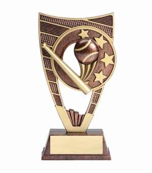 9 INCH BASEBALL SPORT THEME TROPHY WITH WEIGHTED PLASTIC
