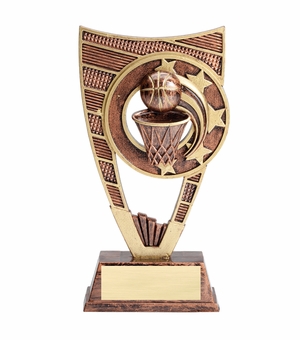 9 INCH BASKETBALL SPORT THEME TROPHY WITH WEIGHTED PLASTIC