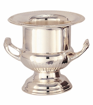 9 INCH CHAMPAGNE OR WINE COOLER, SILVER