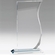 9 INCH CRYSTAL WAVE SHAPE AWARD