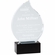 9 INCH HEIGHT OPTICAL CRYSTAL FLAME AWARD
