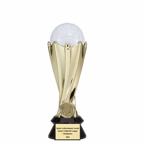 9 INCH PLASTIC SCULPTURED VOLLEYBALL TROPHY