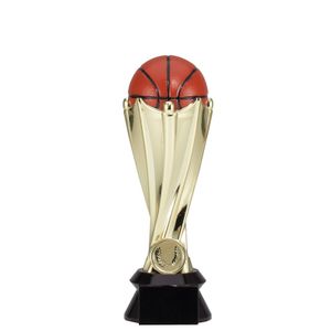 9 INCH PLASTIC SCULTURED BASKETBALL TROPHY