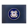 9 x 11-3/4 INCH BLUE CERTIFICATE HOLDER WITH 4 INCH UNITED STATES COAST GUARD INSIGNIA MEDALLION 