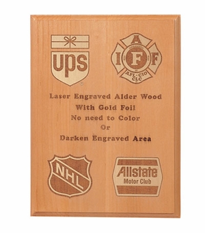 9 X 12 ALDER WOOD PLAQUE