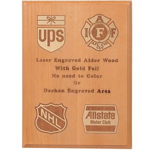 9 X 12 ALDER WOOD PLAQUE