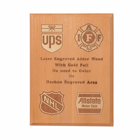 9 X 12 ALDER WOOD PLAQUE