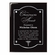9 X 12 BLACK PIANO FINISH PLAQUE WITH FLOATING ACRYLIC