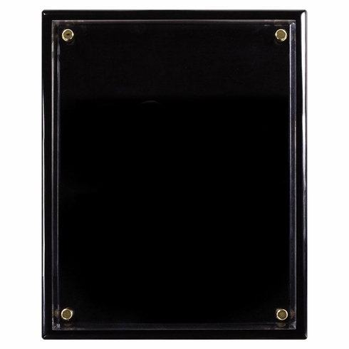 9 x 12 INCH BLACK PIANO FINISH FLOATING ACRYLIC PLAQUE