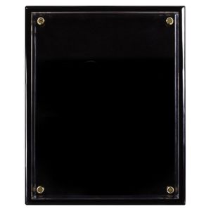 9 x 12 INCH BLACK PIANO FINISH FLOATING ACRYLIC PLAQUE