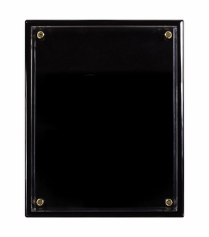 9 x 12 INCH BLACK PIANO FINISH FLOATING ACRYLIC PLAQUE