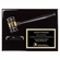 9 x 12 INCH EBONY PIANO FINISH GAVEL PLAQUE WITH GAVEL BLOCK AND BLACK ENGRAVING PLATE