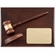9 X 12 INCH GENUINE WALNUT GAVEL WITH BLOCK PLAQUE