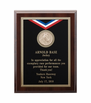 9 X 12 INCH GENUINE WALNUT PLAQUE TAKES INSERT