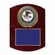 9 x 12 Inch Piano Finish Rose Wood Plaque With 4 Inch Department of Justice Medallion Insert