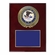 9 x 12 Inch Piano Finish Rose Wood Plaque With 4 Inch Department of Justice Medallion Insert