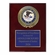 9 x 12 Inch Piano Finish Rose Wood Plaque With 4 Inch Department of Justice Medallion Insert