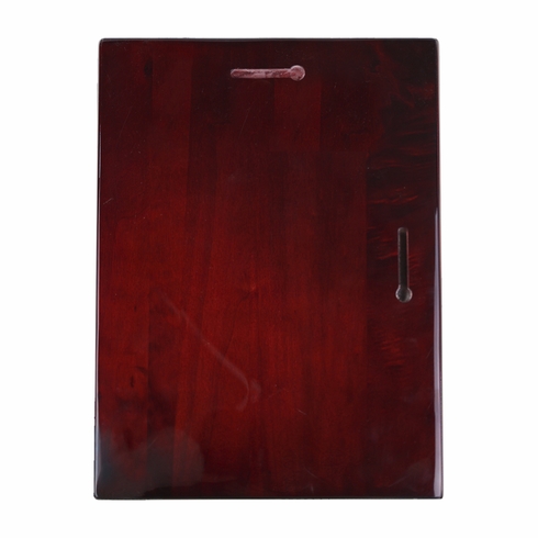 9 x 12 Inch Rosewood Piano Finish Fire Fighter Plaque With Electroplated Bronze Plaque Mount And Copper Plate