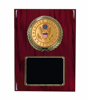 9 X 12 INCH U.S. ARMY SYMBOL PLAQUE WITH 4 INCH EMBOSSED MEDALLION