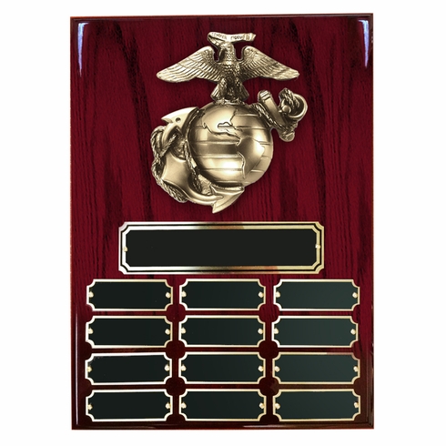 9 X 12 INCH U. S. MARINE CORPS PERPETUAL PLAQUE