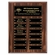9 X 12 INCH WALNUT FINISH PERPETUAL PLAQUE WITH BLACK & GOLD PLATES