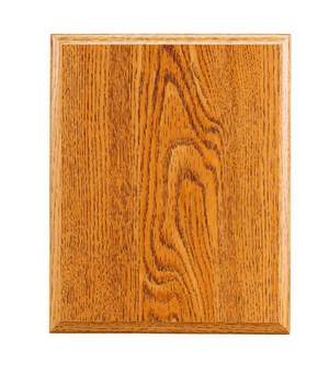 9 X 12 OAK FINISH PLAQUE