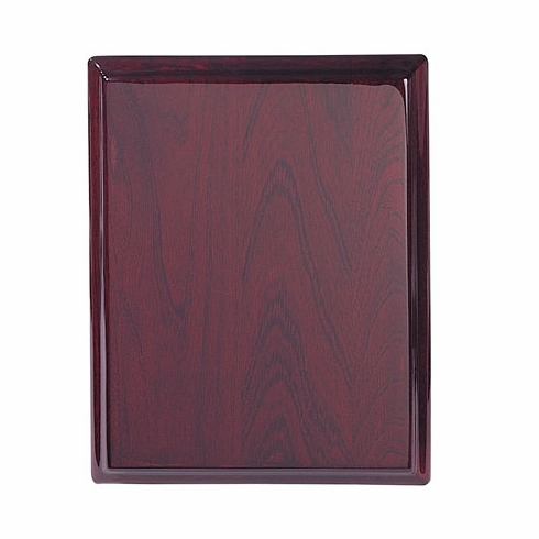 9 X 12 ROSEWOOD PIANO FINISH PLAQUE
