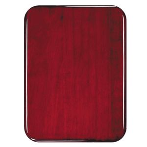 9 X 12 ROSEWOOD PIANO FINISH PLAQUE, ROUNDED CORNERS