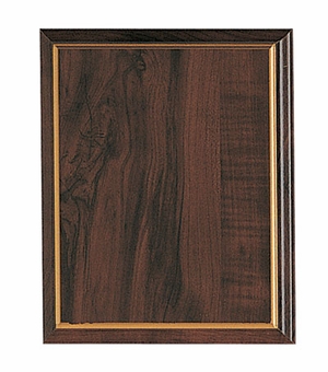 9 X 12 WALNUT FINISH GOLD EDGE