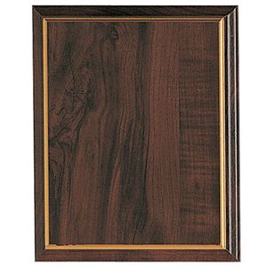 9 X 12 WALNUT FINISH GOLD EDGE