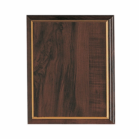 9 X 12 WALNUT FINISH GOLD EDGE