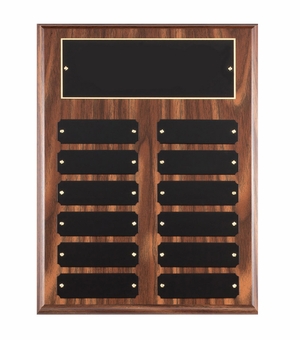 9 X 12 WALNUT FINISH PERPETUAL PLAQUE