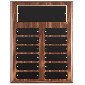 9 X 12 WALNUT FINISH PERPETUAL PLAQUE