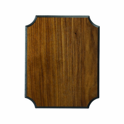 9 X 12 WALNUT VENEER PLAQUE, BLACK BEVEL