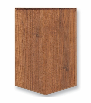 9 X 13 WALNUT PLAQUE, 5 POINTS