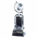 9 x 3 OPTICAL CRYSTAL SPINNING GLOBE TOWER 