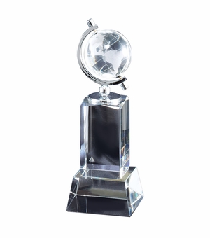 9 x 3 OPTICAL CRYSTAL SPINNING GLOBE TOWER 