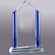 9 X 6 INCH BLUE PEAK OPTICAL CRYSTAL SHAPE WITH BLUE TRIM