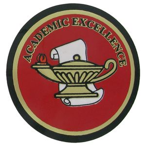 2 Inch in Diameter Round Academic Excellence Mylar Insert