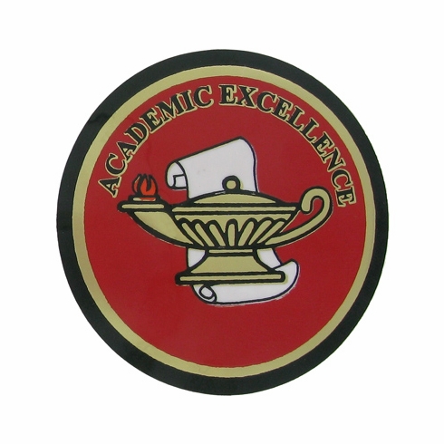 2 Inch in Diameter Round Academic Excellence Mylar Insert