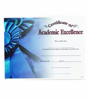 ACADEMIC EXCELLENCE CERTIFICATE